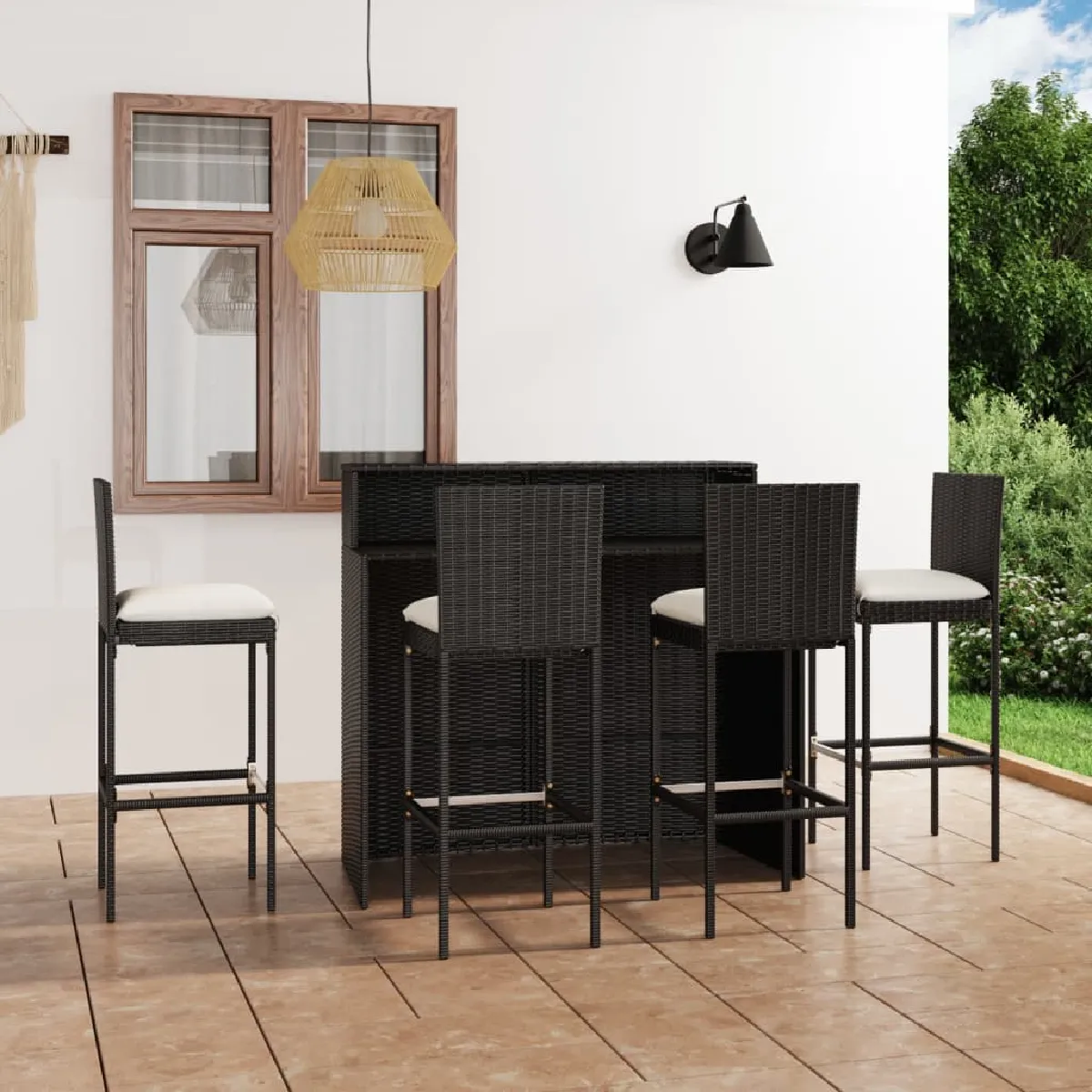 VidaXL Ensemble de bar jardin 5 pcs - vue 5