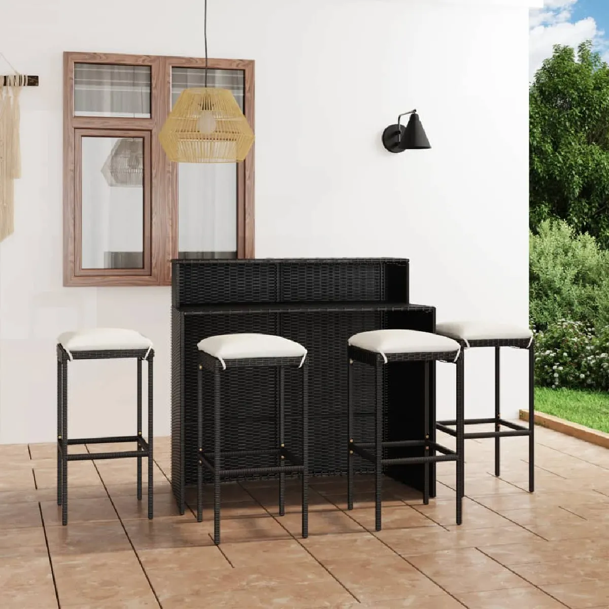 VidaXL Ensemble de bar jardin 5 pcs - vue 6