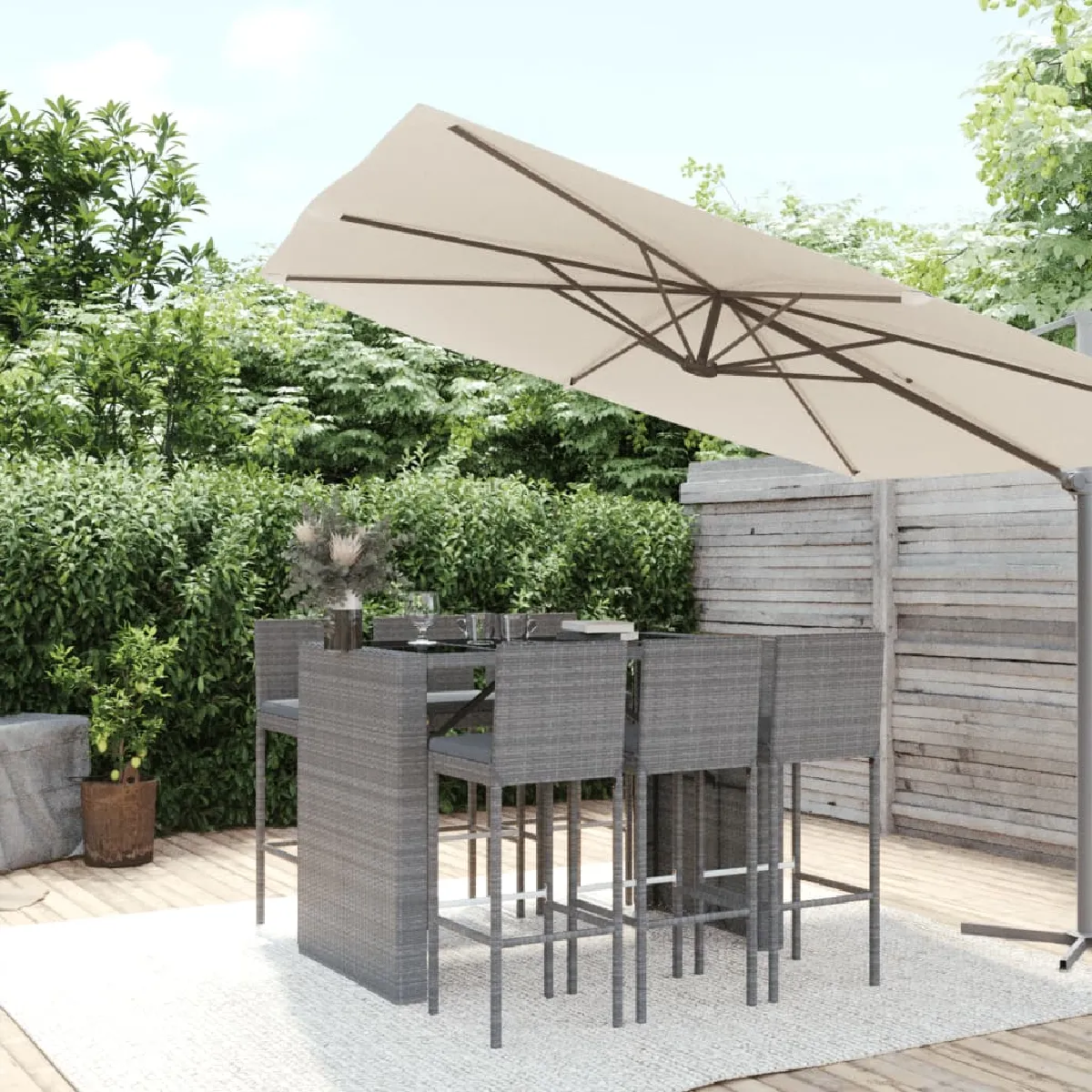 vidaXL Bar de jardin 7 pcs - vue 10