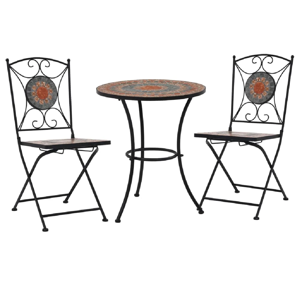 vidaXL Ensemble de bistro 3 pcs mosaïque - vue 2