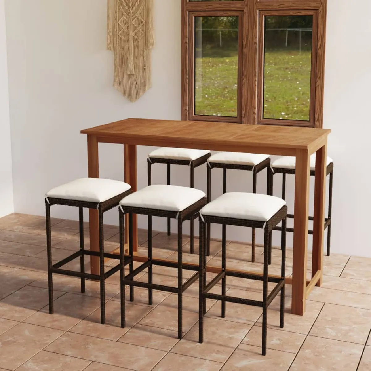 vidaXL Bar de jardin 7 pcs - vue 8