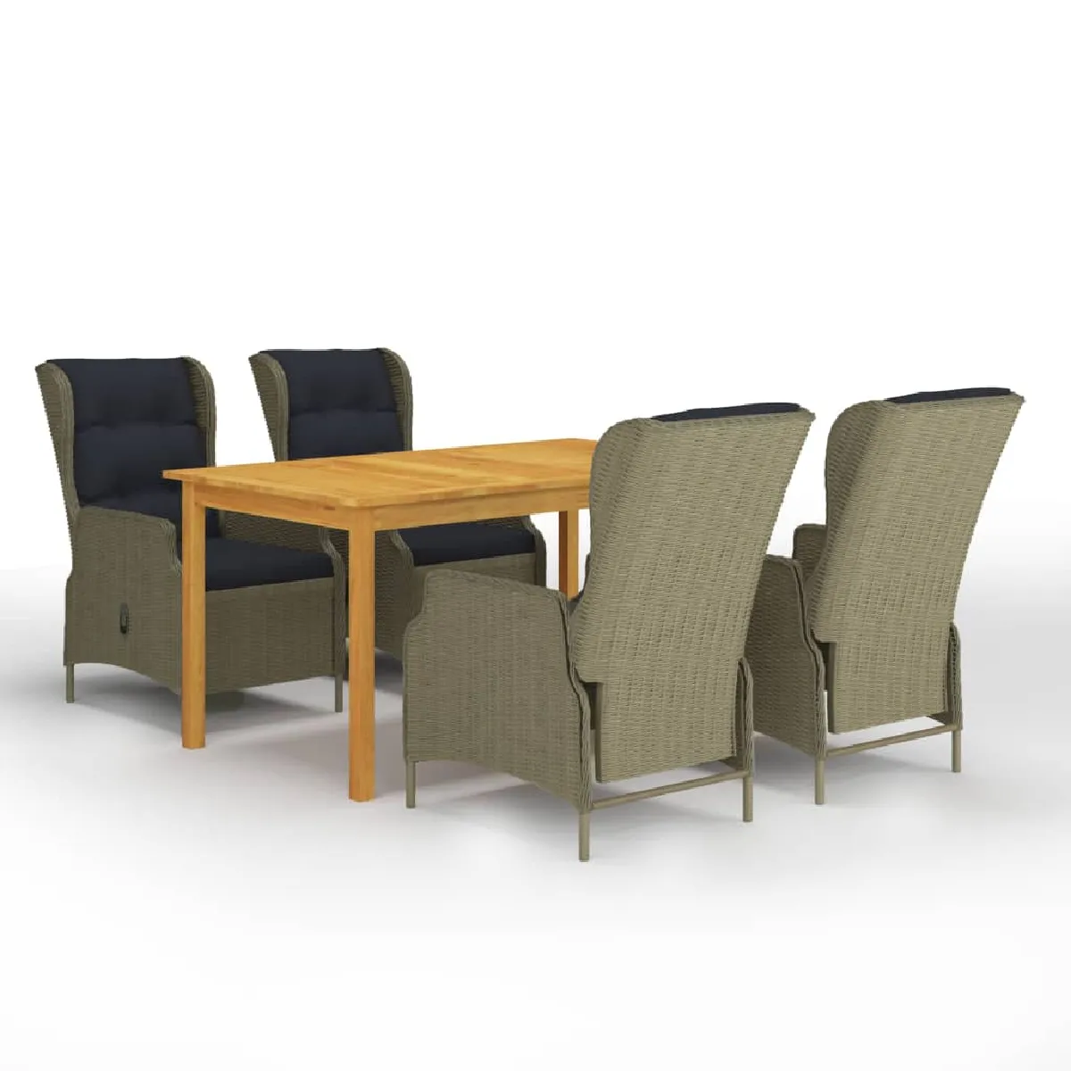 vidaXL Ensemble Salle à Manger Jardin 5 pcs - vue 4