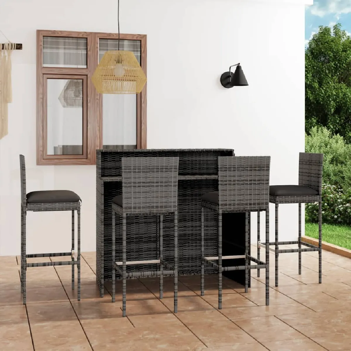 VidaXL Ensemble de bar jardin 5 pcs - vue 6