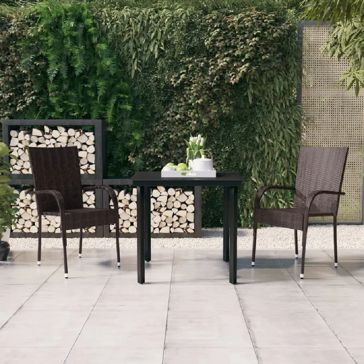 VidaXL Ensemble à manger de jardin et - vue 5