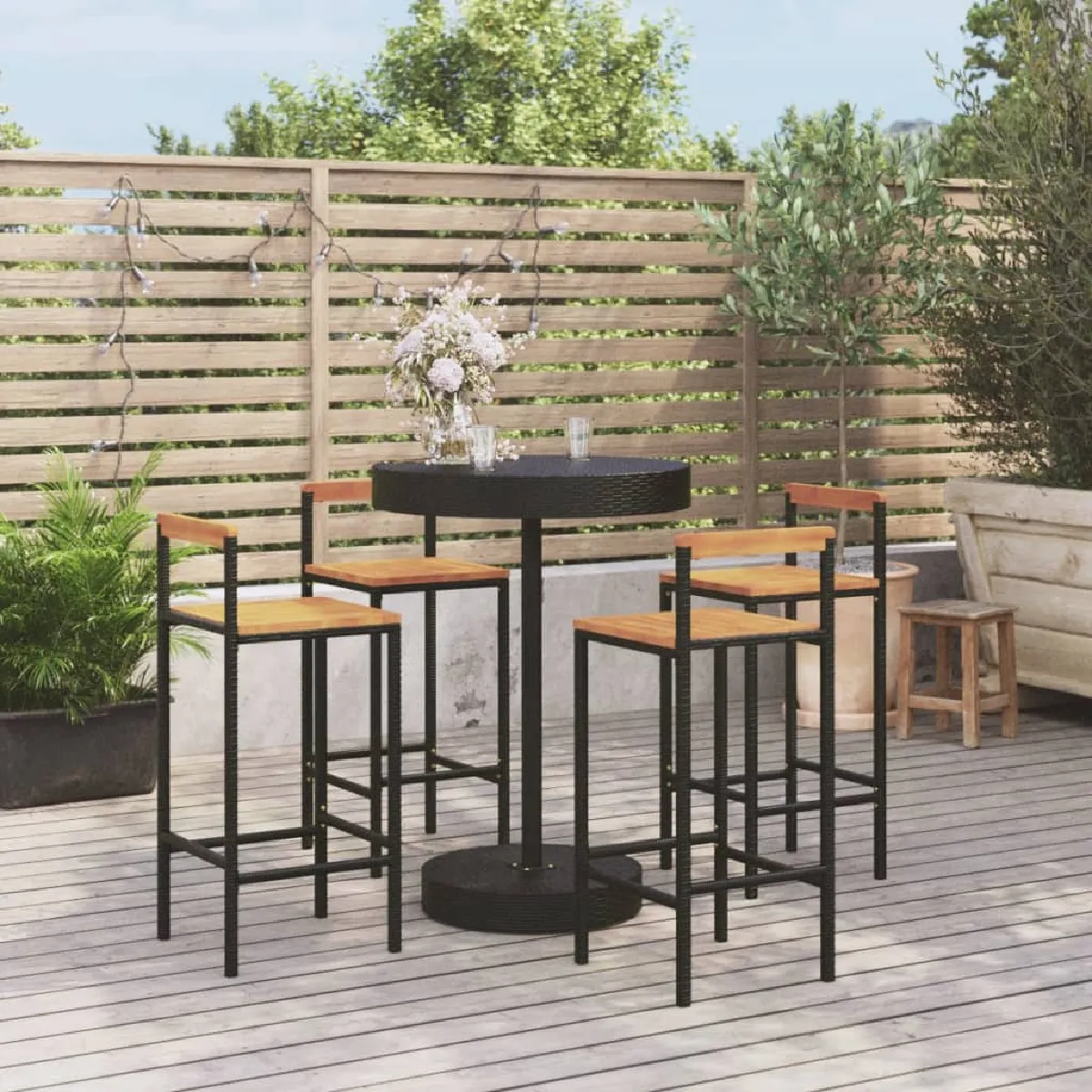 VidaXL Ensemble de bar jardin 5 pcs - vue 3