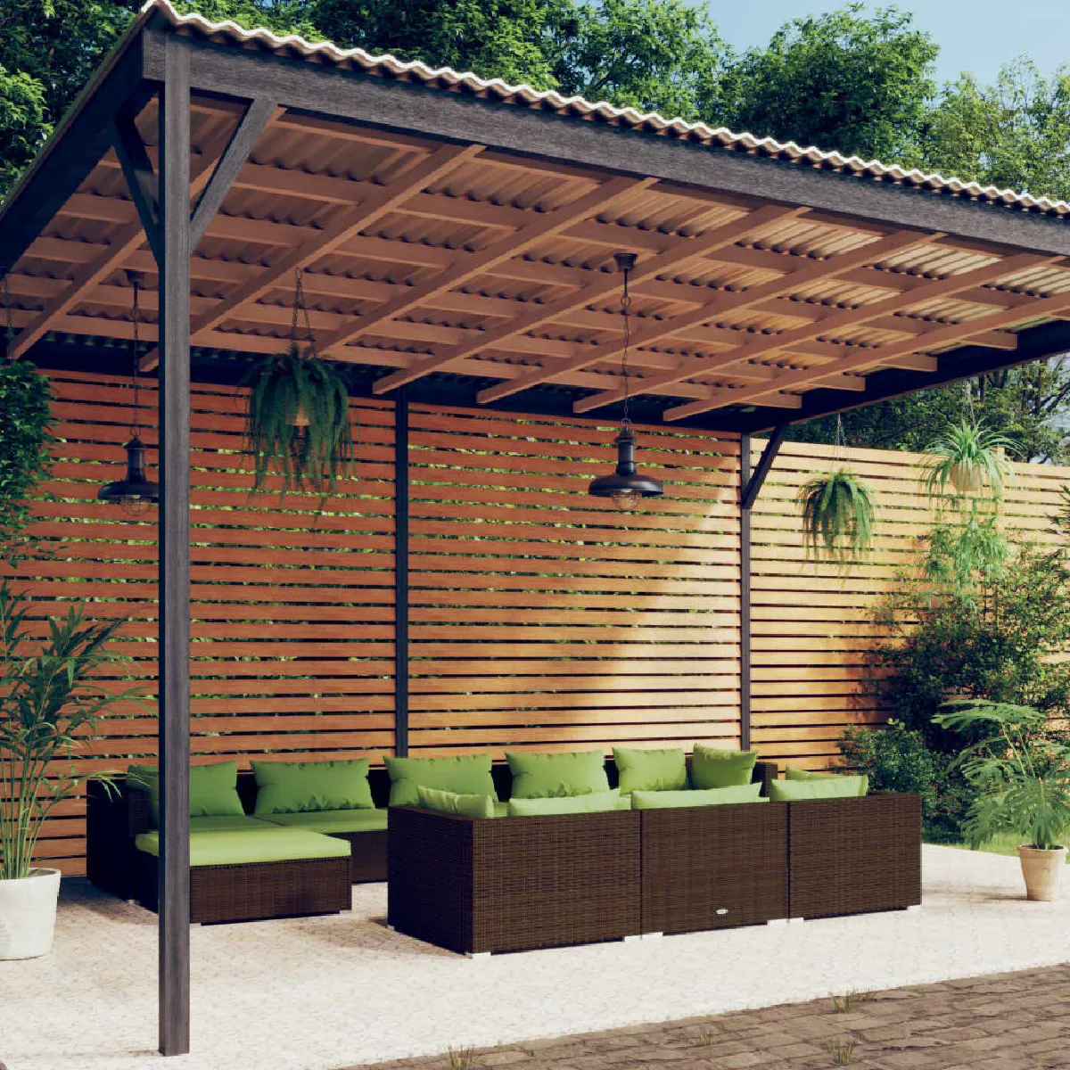vidaXL Salon de jardin 10 pièces Résine tressée - vue 3