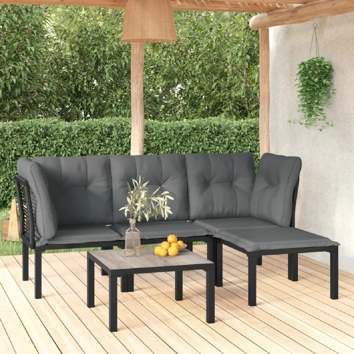 vidaXL Salon de jardin 5 pcs et - vue 4