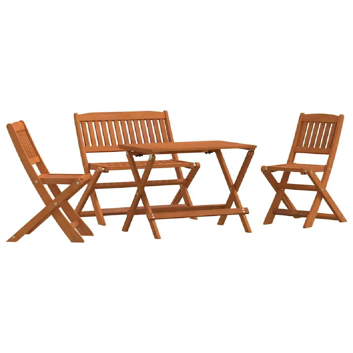 vidaXL Ensemble à Manger d'Extérieur 4pcs Enfants Eucalyptus Meuble Jardin 45585
