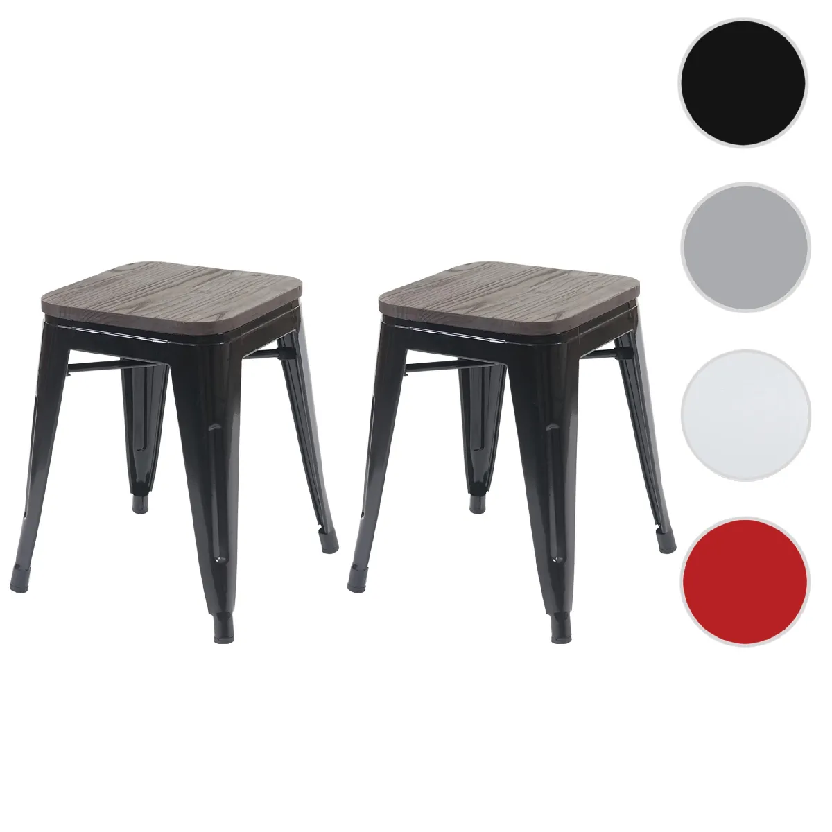 Mendler Tabourets de bar métal