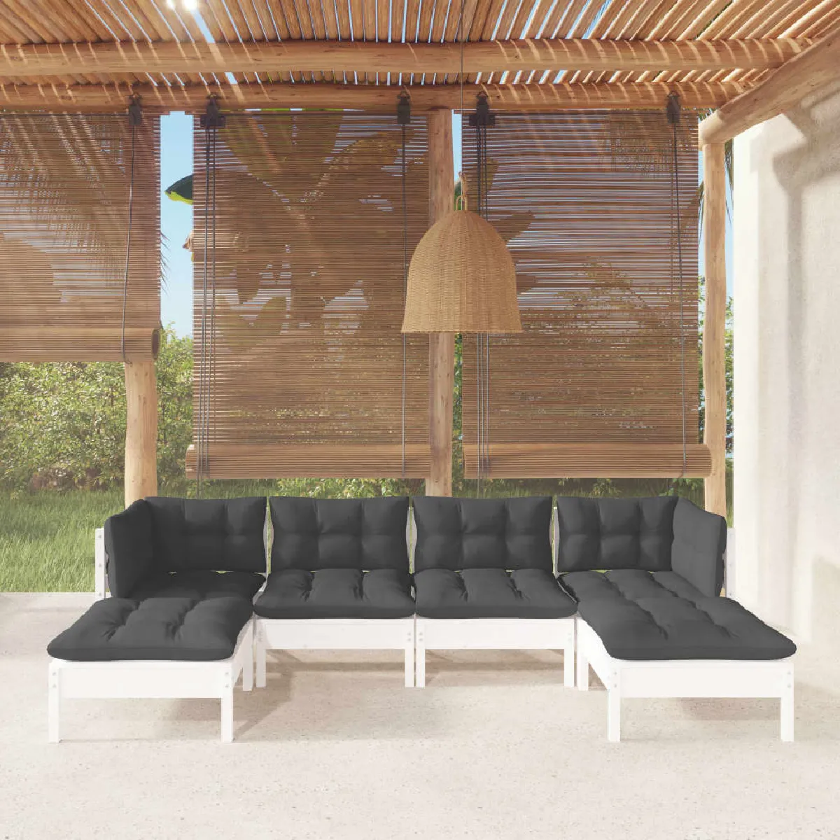 vidaXL Salon jardin 6 pcs - vue 3
