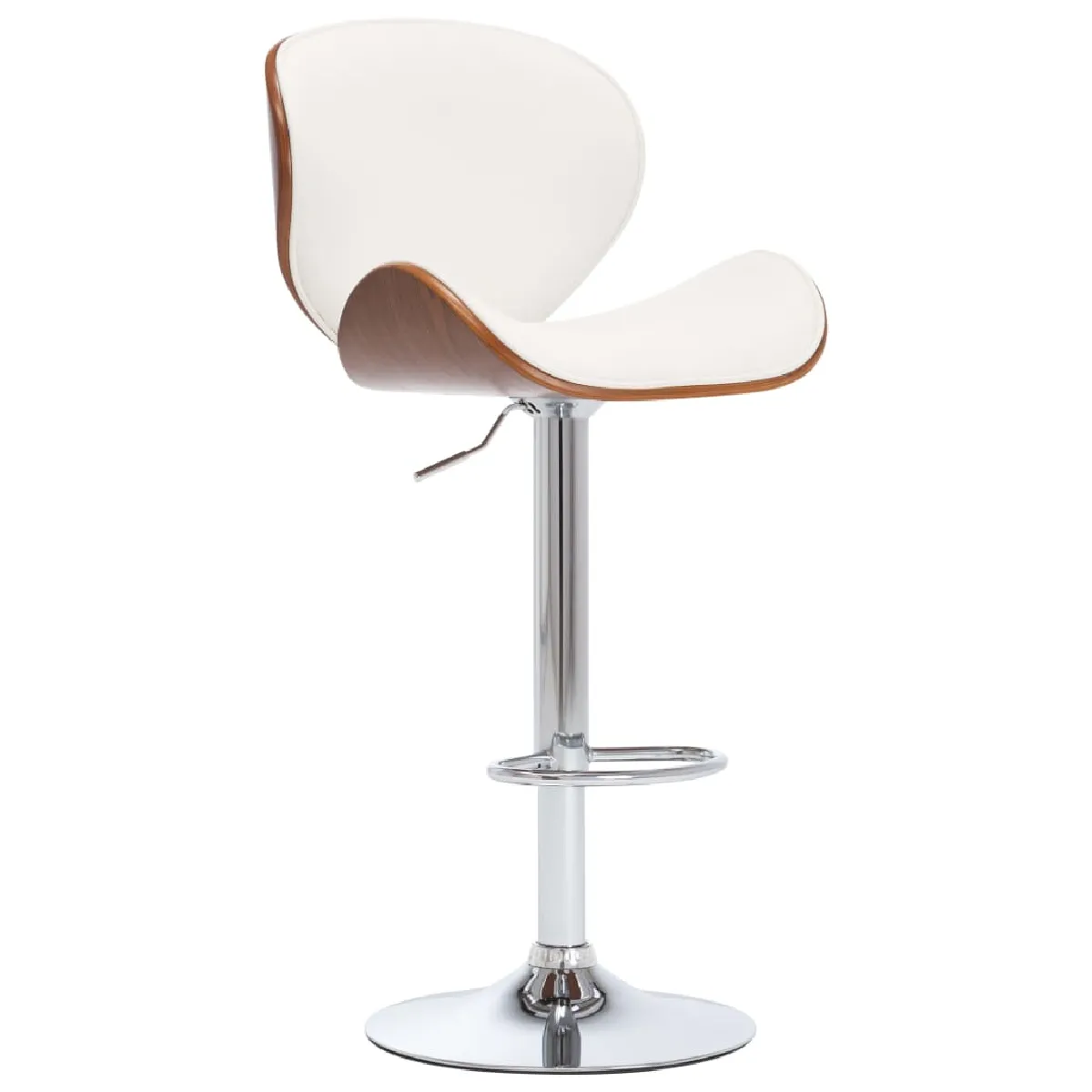 Vidaxl Blanc Tabouret - Similicuir