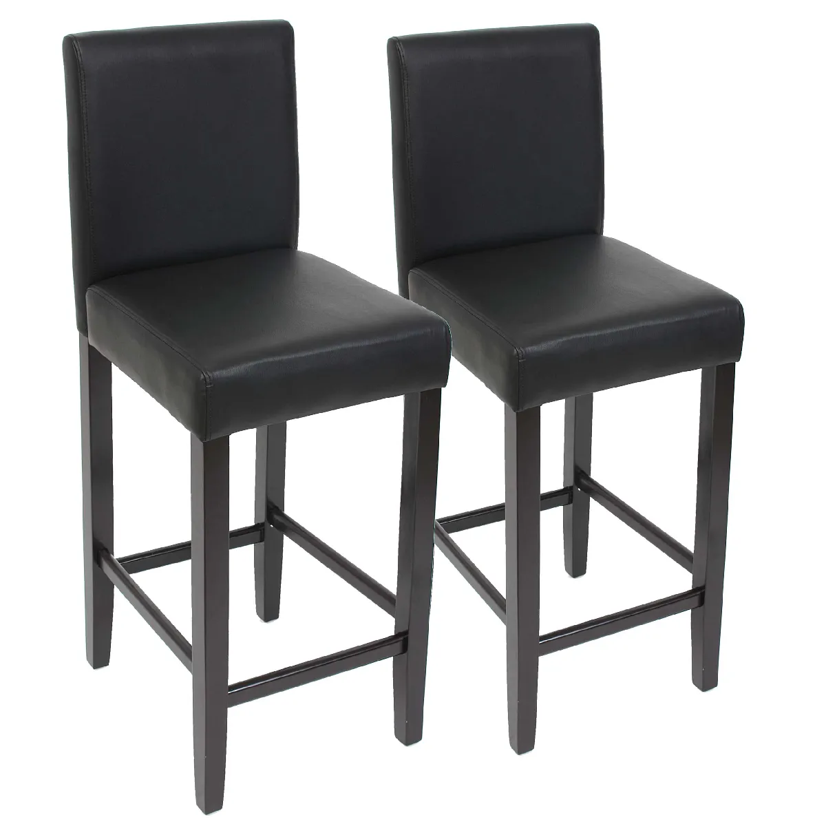 Mendler Tabourets de bar M37 lot de 2 - Noir Mendler Tabourets de bar M37 lot de 2 - Noir