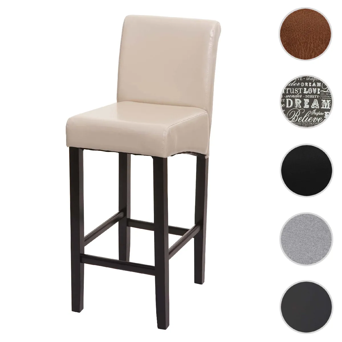 Mendler Tabouret De Bar - Crème