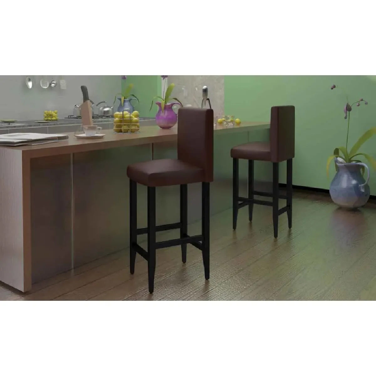 vidaXL Similicuir x4 - vue 2