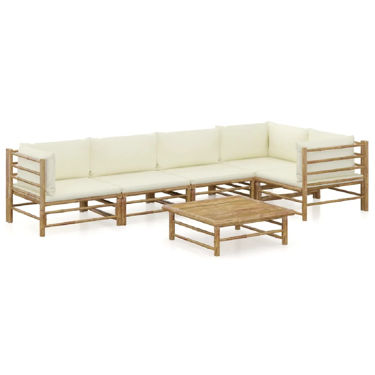 vidaXL Salon Naturel Jardin Bambou - vue 9