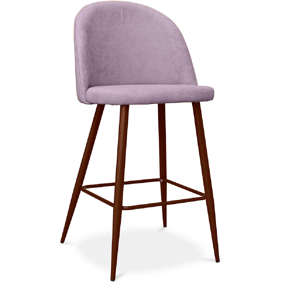 Tabouret rembourré en tissu - Design scandinave - 66cm- Evelyne Rose Tabouret rembourré en tissu - Design scandinave - 66cm- Evelyne Rose