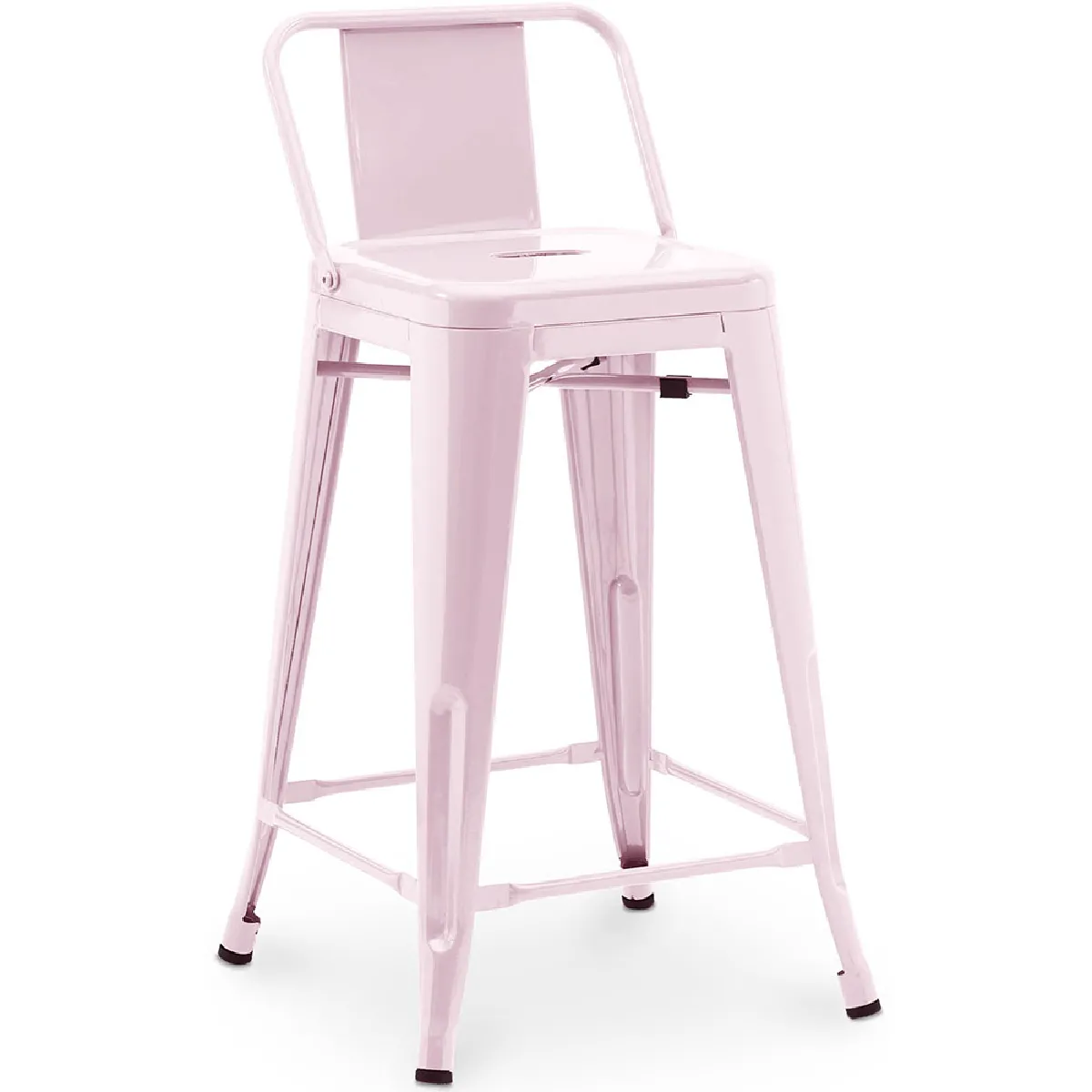Iconik interior Tabouret de bar avec dossier - Rose