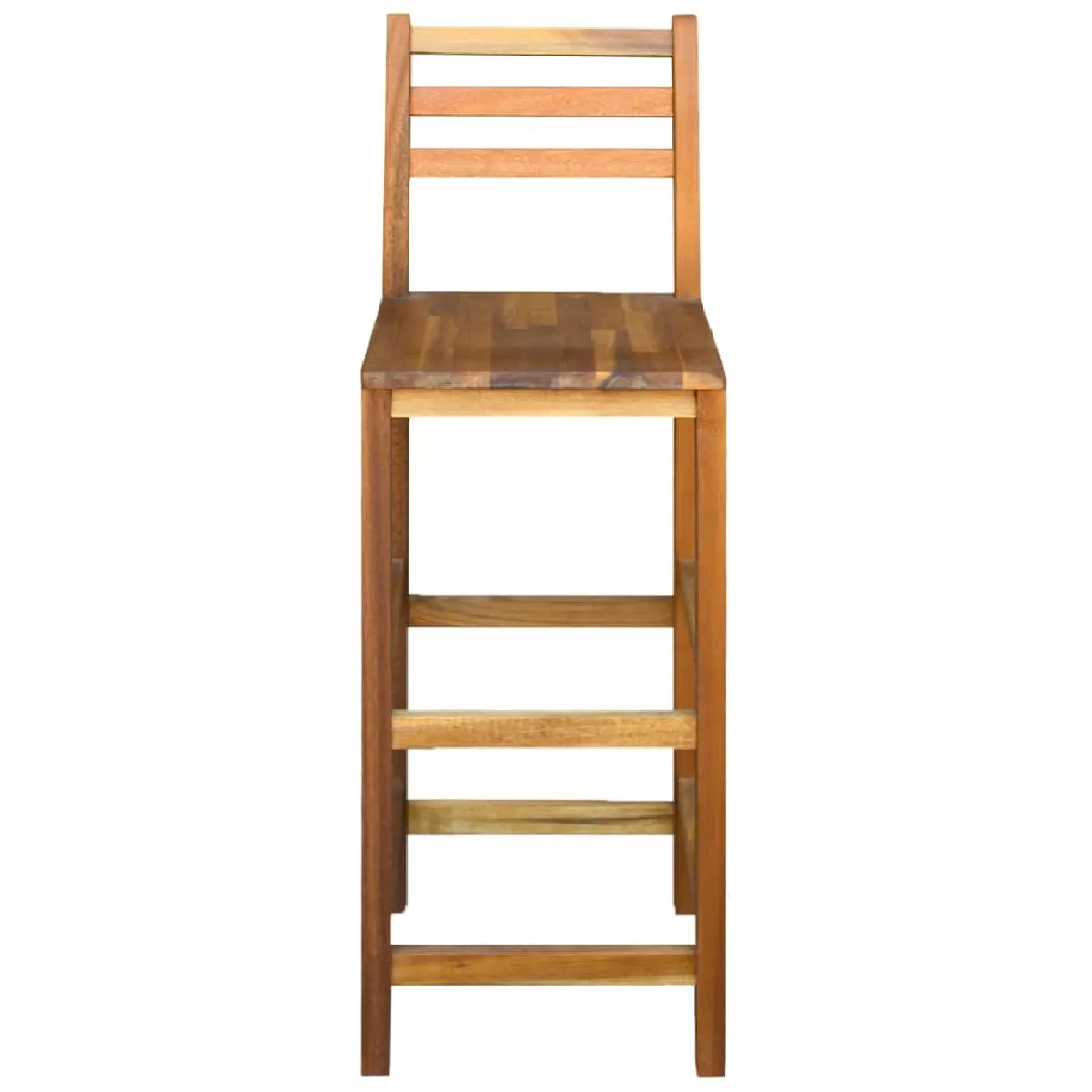 Helloshop26 Lot de 2 tabourets de bar - Marron
