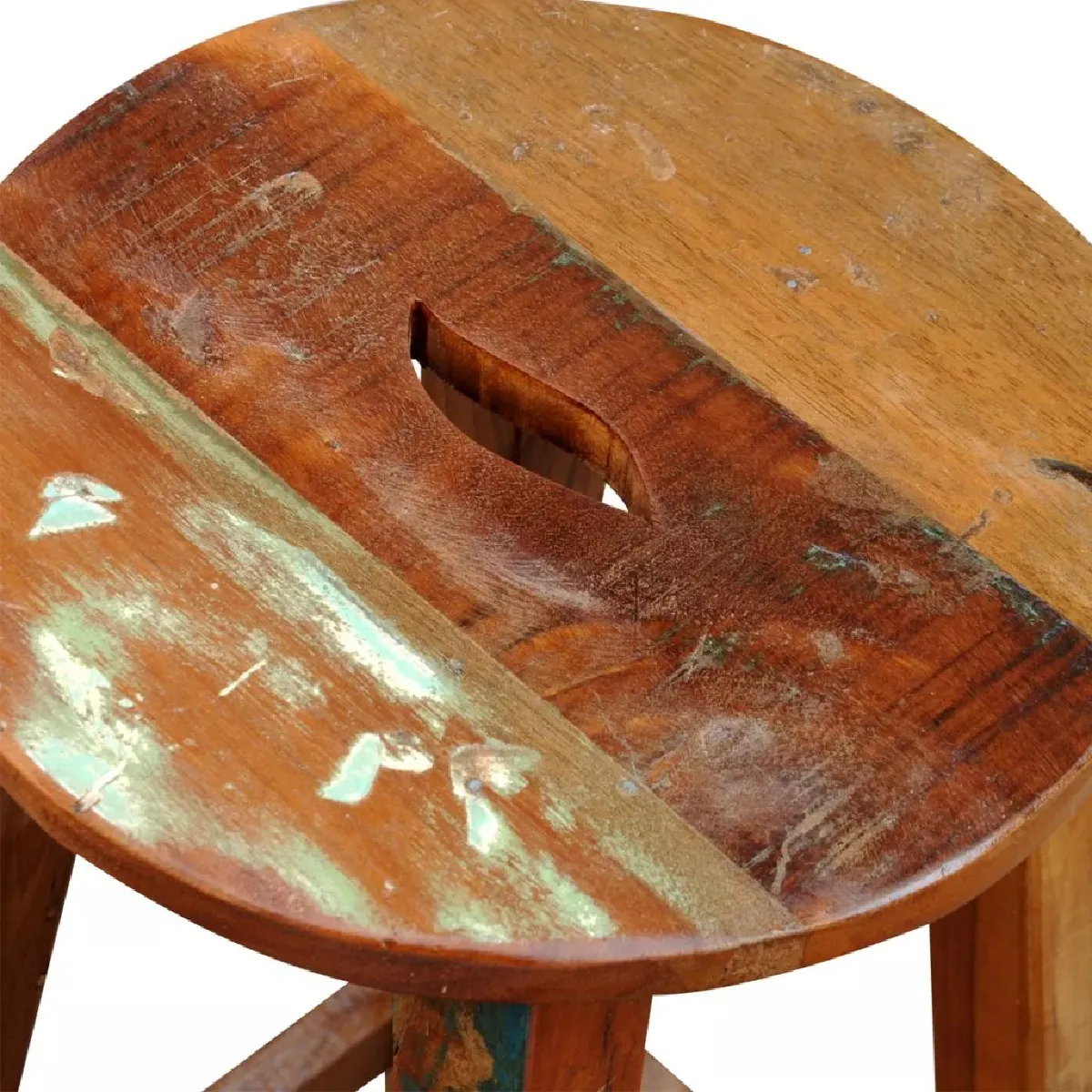 Helloshop26 Tabouret de bar vintage - Multicolore