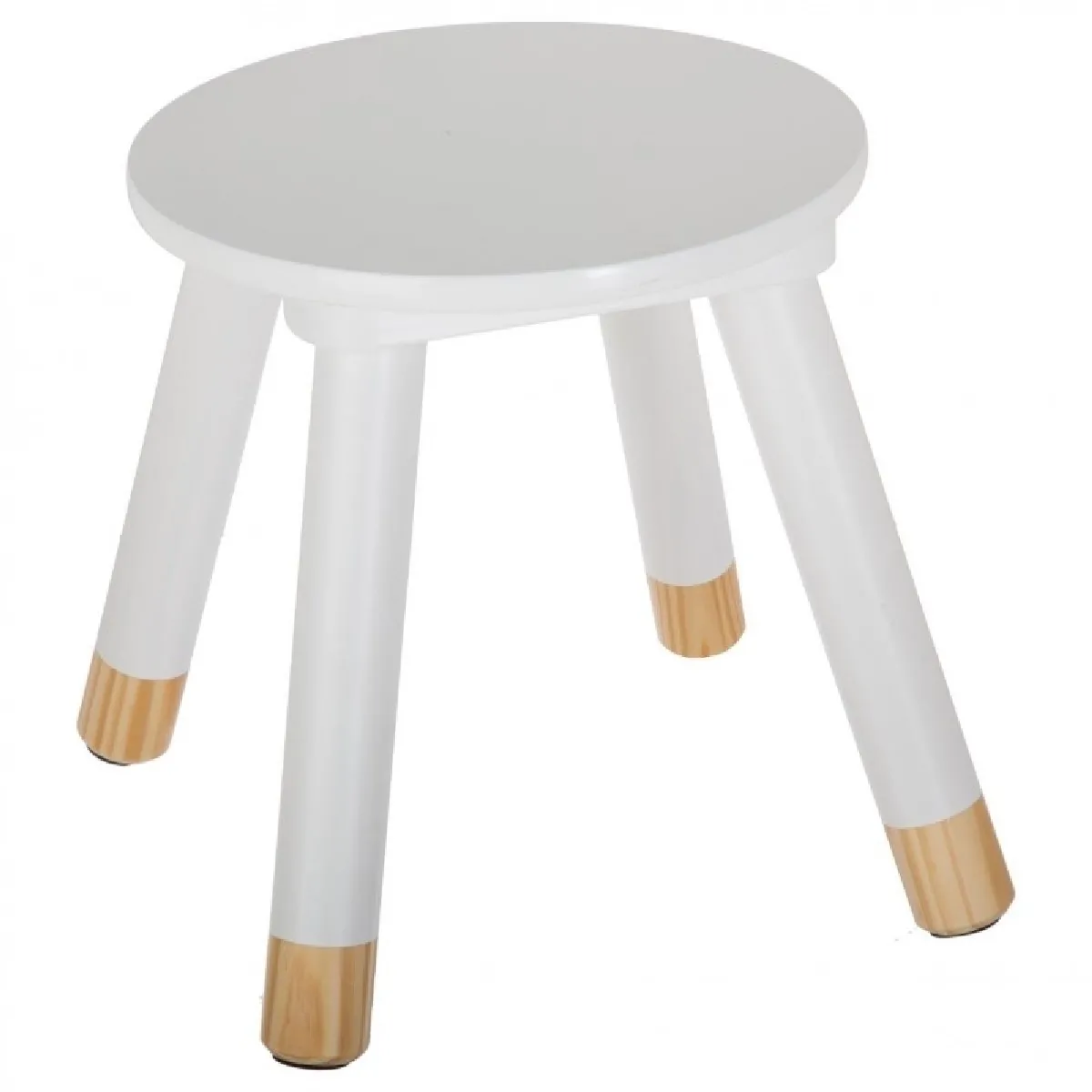 Atmosphera Tabouret enfant Douceur - Blanc