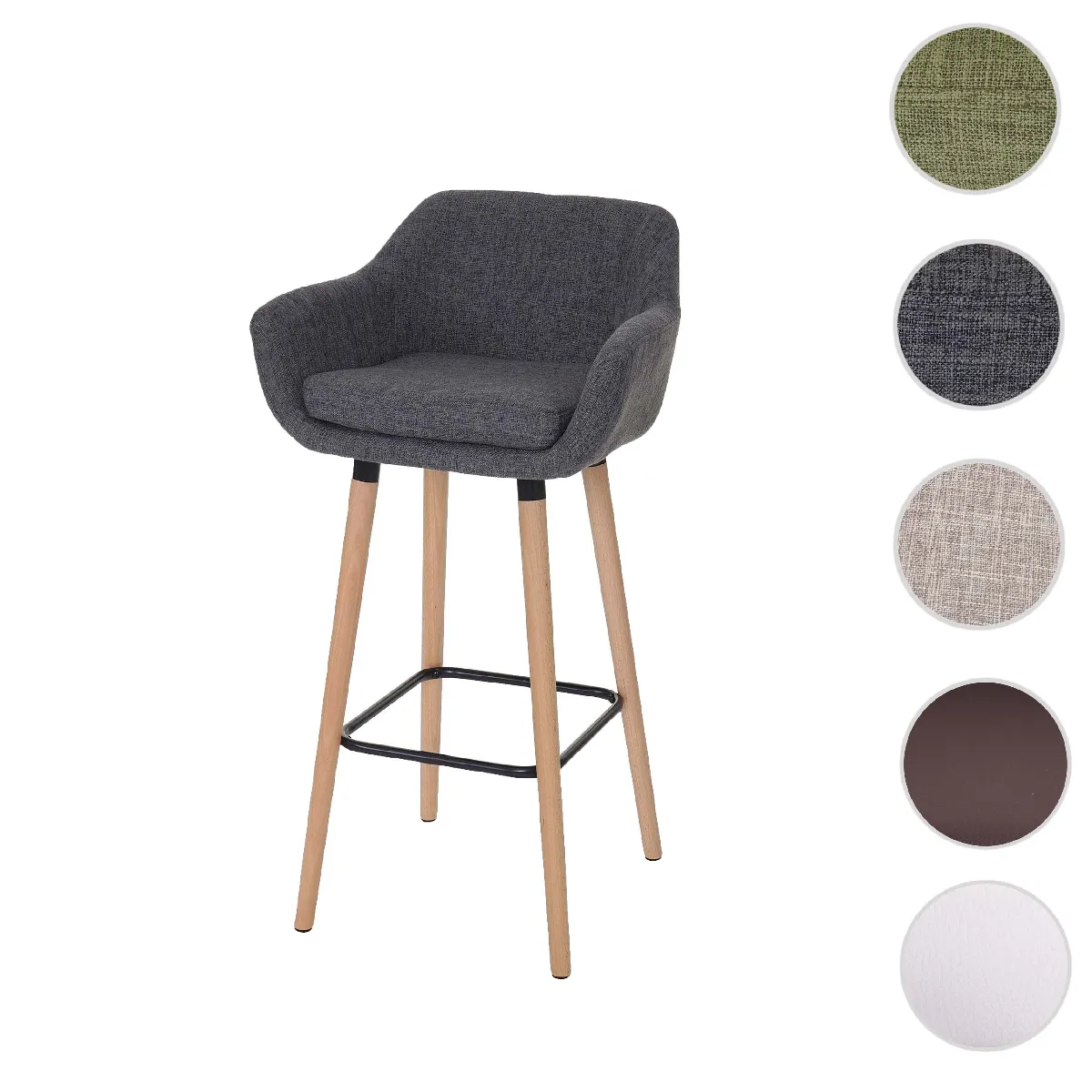 Mendler Tabouret de bar Malmö - Gris Mendler Tabouret de bar Malmö - Gris