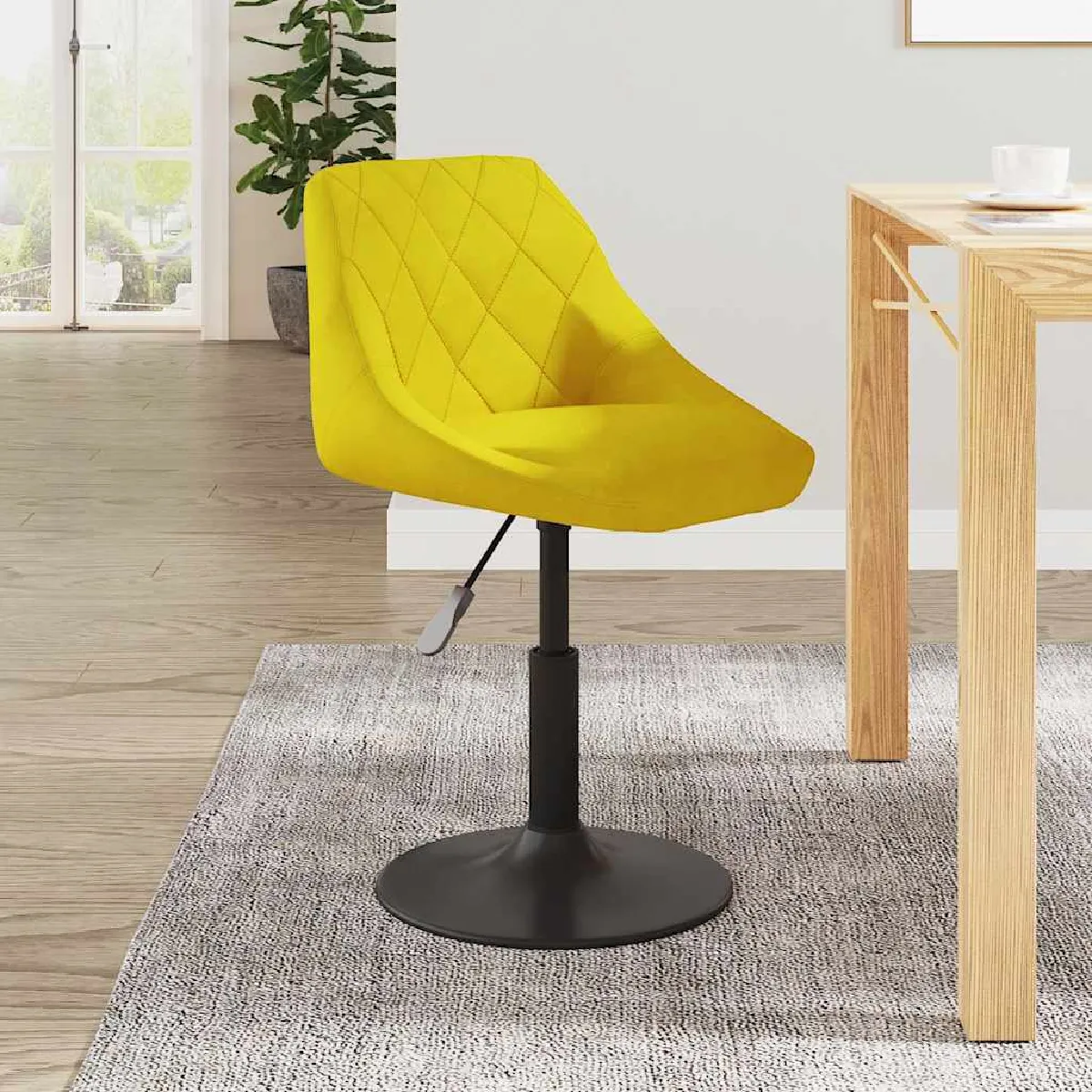 VIDAXL Tabouret de bar - Jaune moutarde