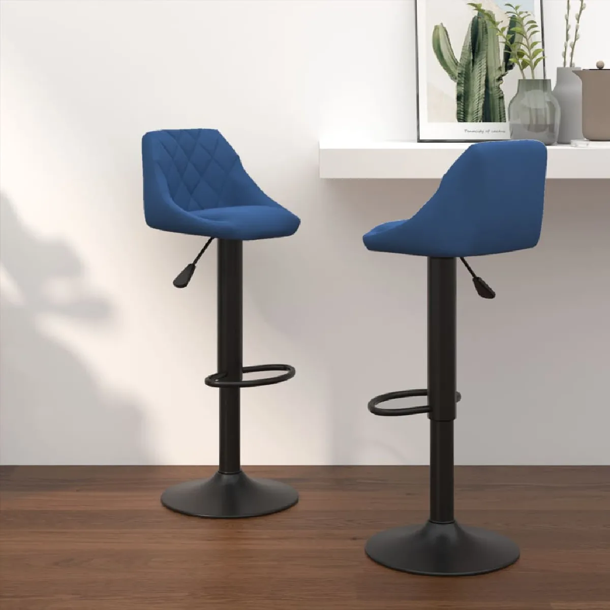 vidaXL Tabouret de bar Velours - vue 3