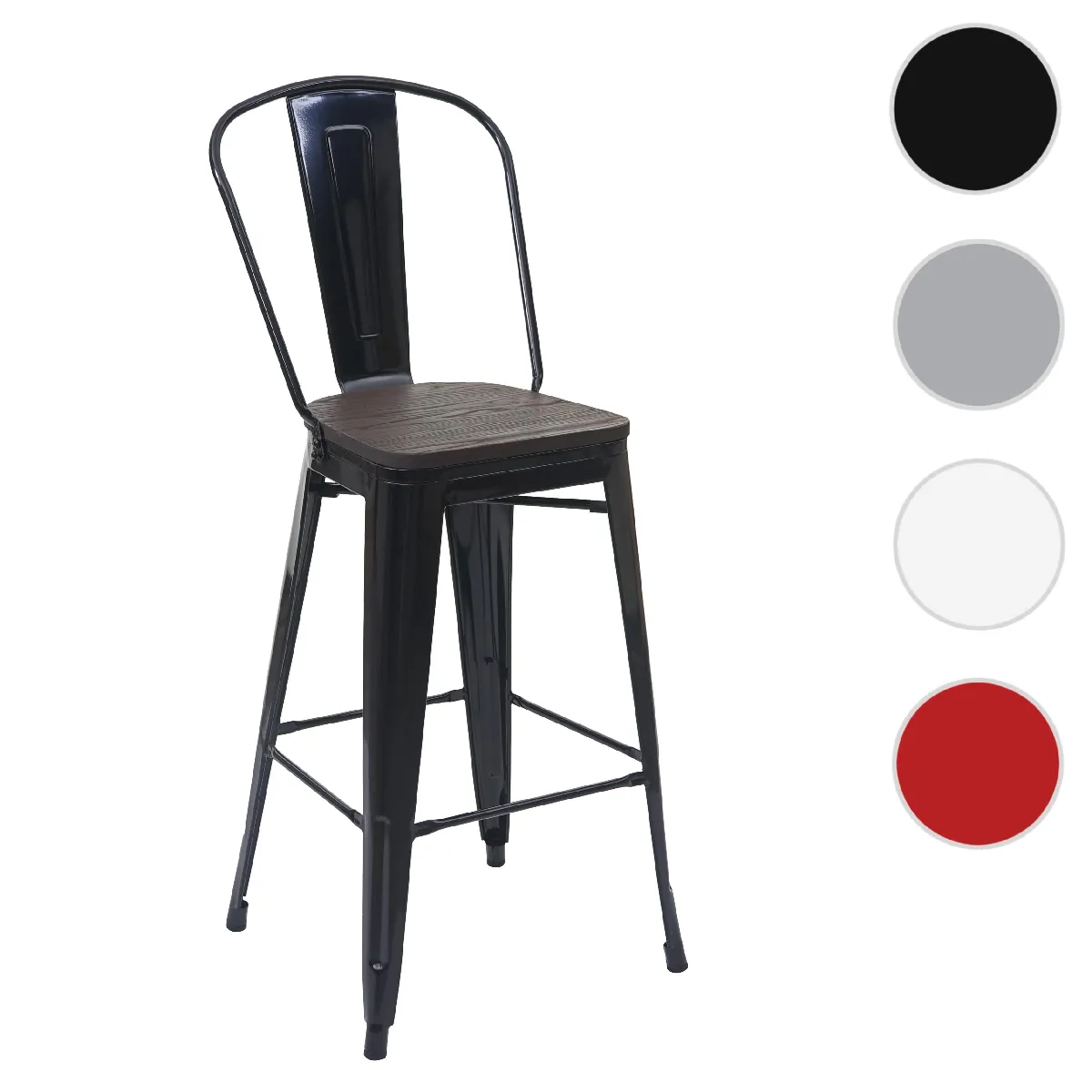 Mendler Tabouret de bar - Noir Mendler Tabouret de bar - Noir