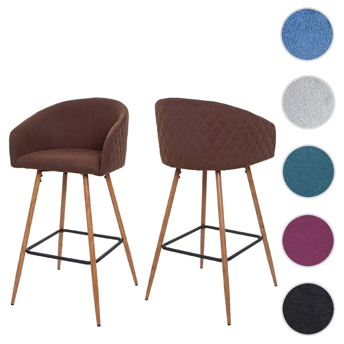 Mendler Tabourets de bar rétro