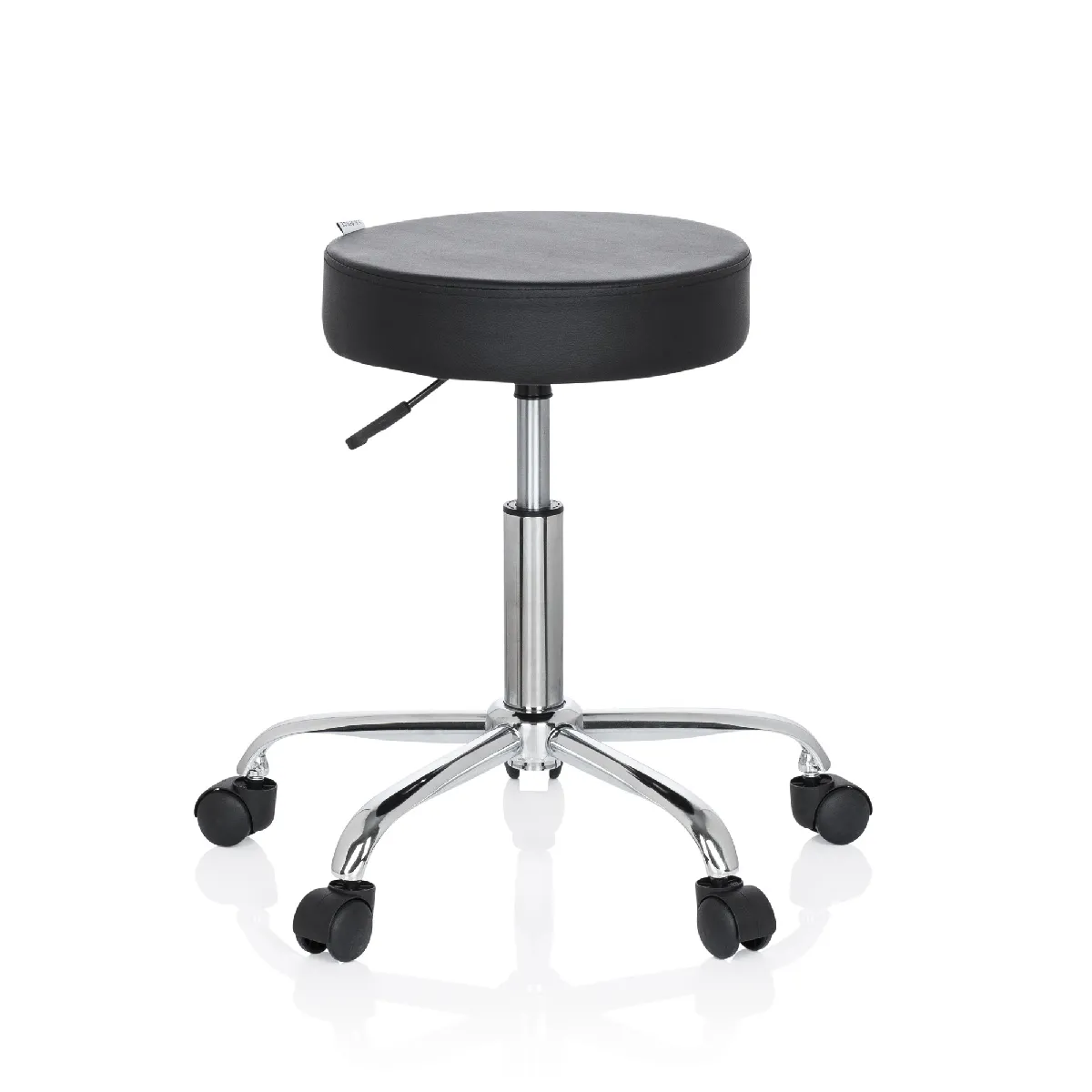 Hjh office Tabouret de bureau pivotant - Noir