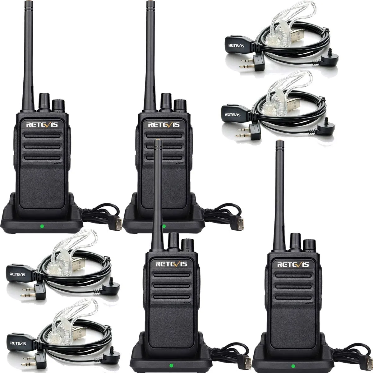Retevis RT24 Plus Funkgeräte, PMR Walkie Talkie Erwachsene, 16 Kanäle IPx4 Wetterschutz