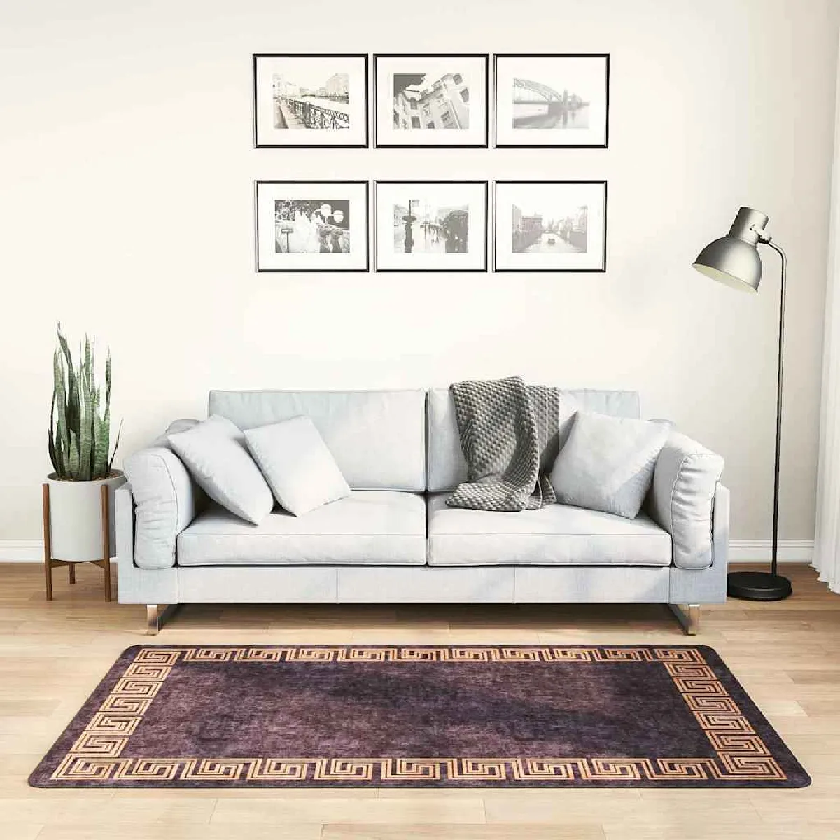 VIDAXL - Tapis de sol - 80 x 150 cm - Noir et Doré - Image 2