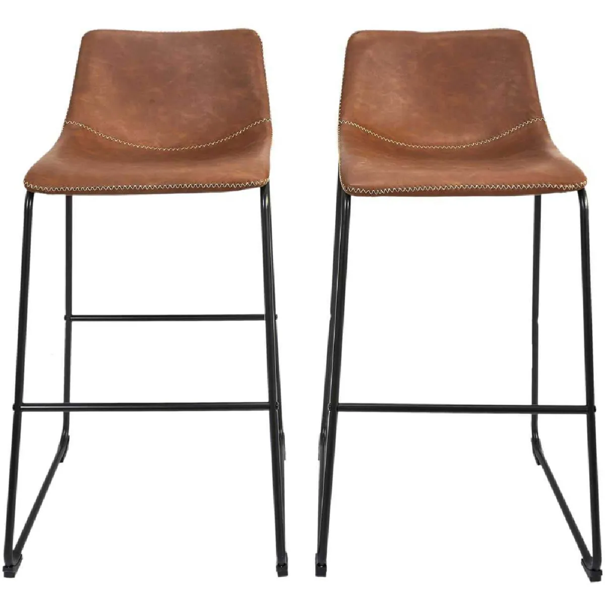 The home deco factory Tabourets de bar Stan - Marron The home deco factory Tabourets de bar Stan - Marron