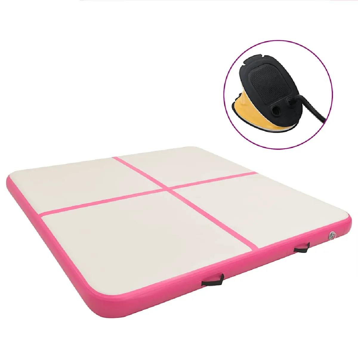 VIDAXL  Gymnastique PVC Rose 200x200x10 cm