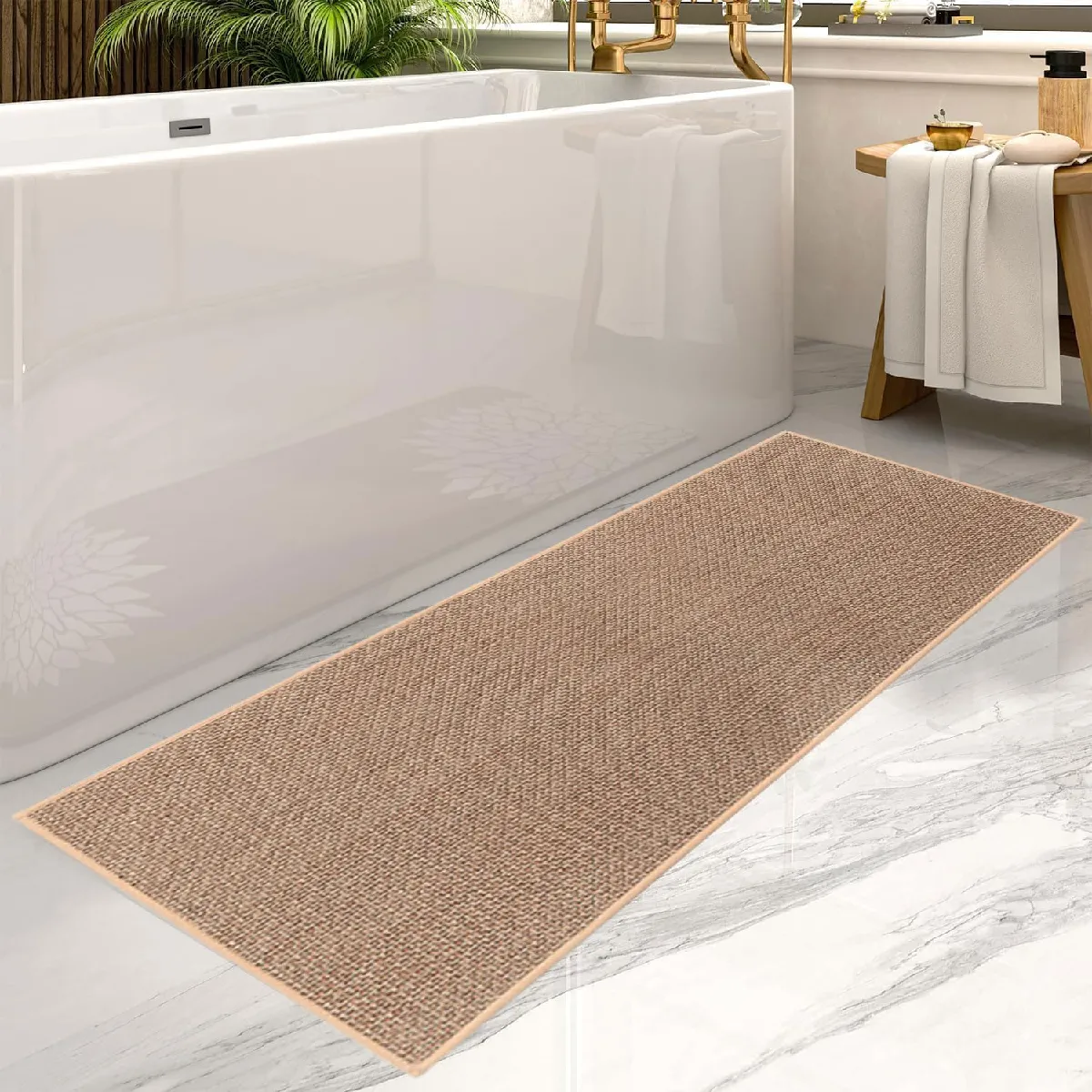 Tapis De Cuisine Kitchen Brun 50x120cm - Marron - 0.00
