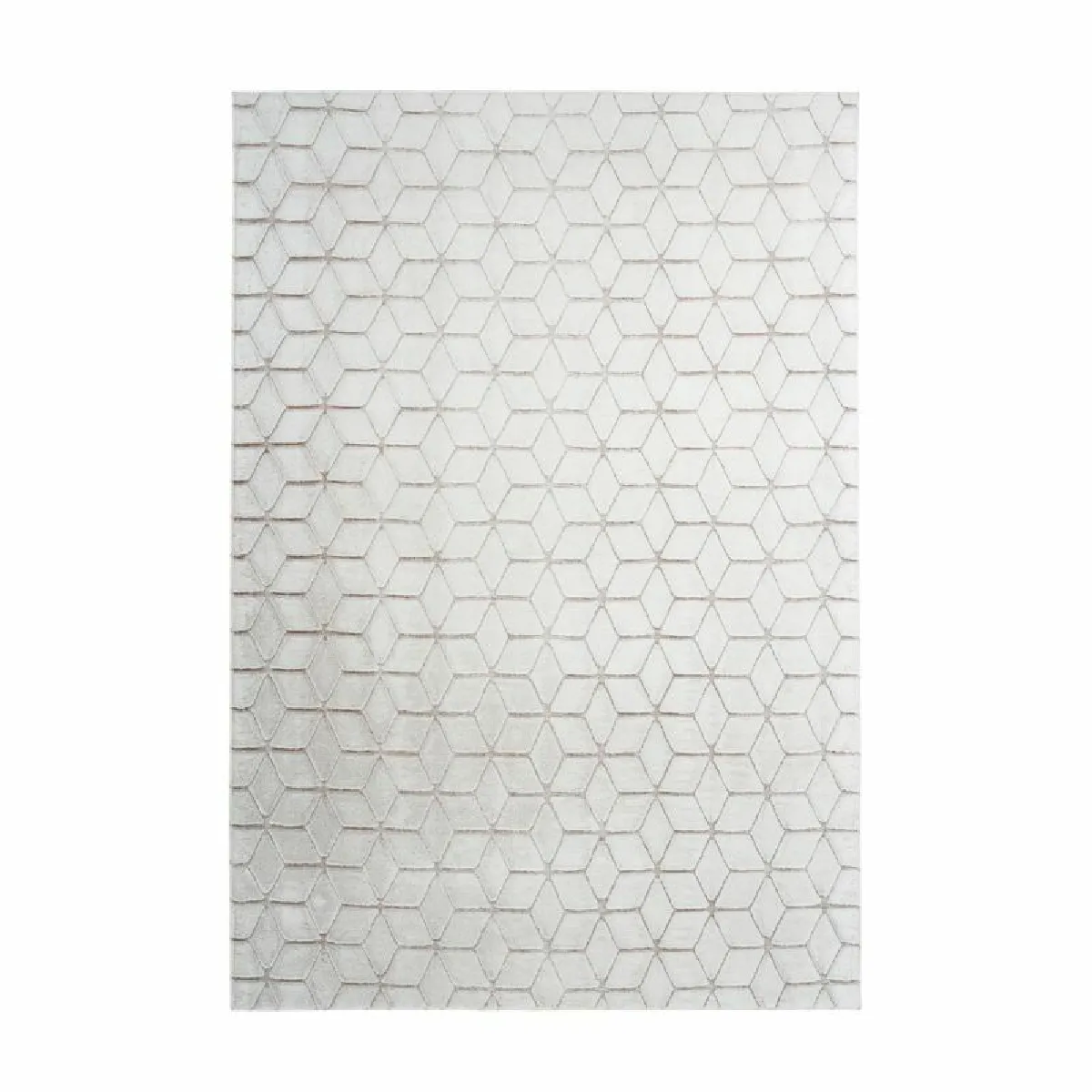 Paris Prix Blanc Vivica - Tapis Rectangulaire