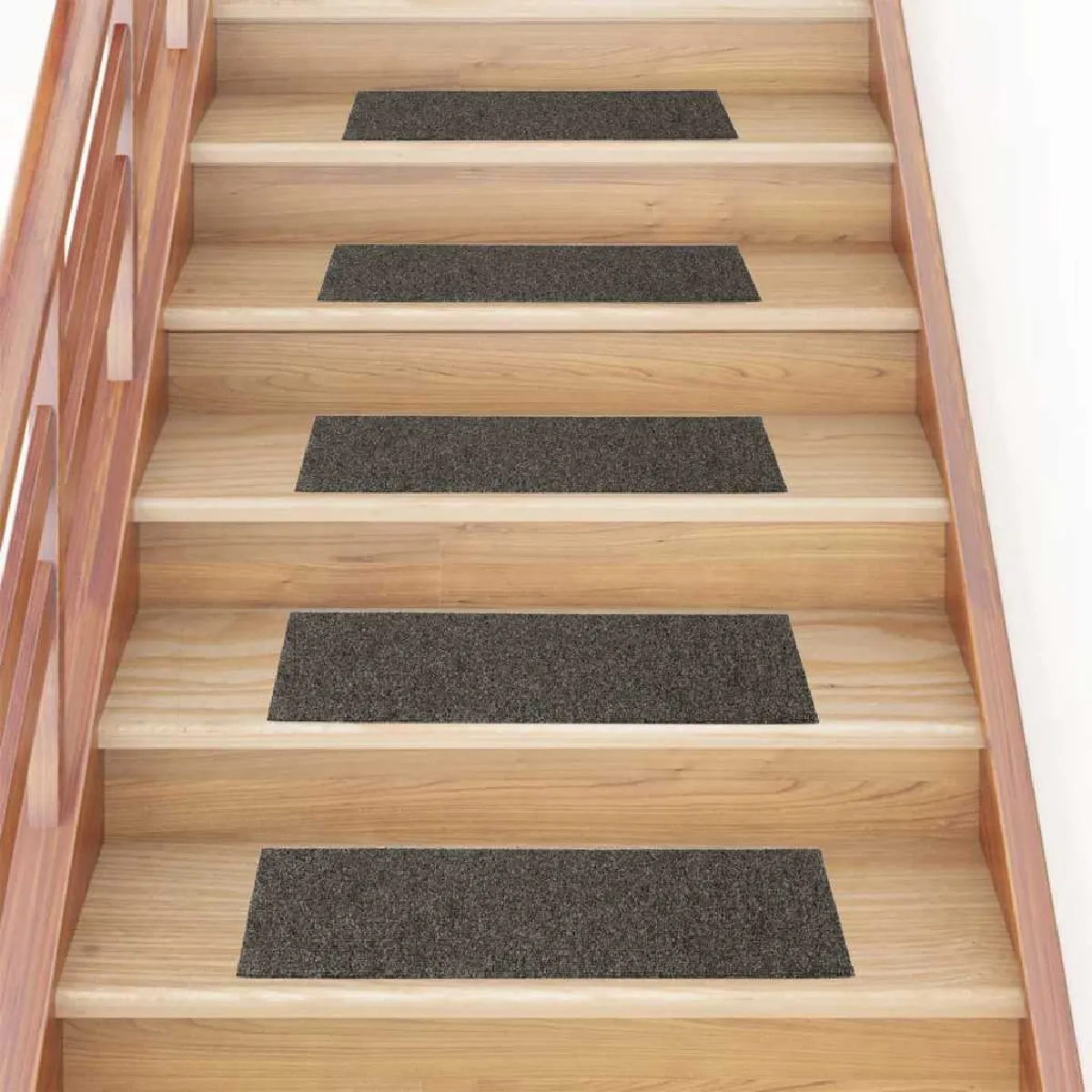 vidaXL Tapis d'escalier autocollants 15 pcs