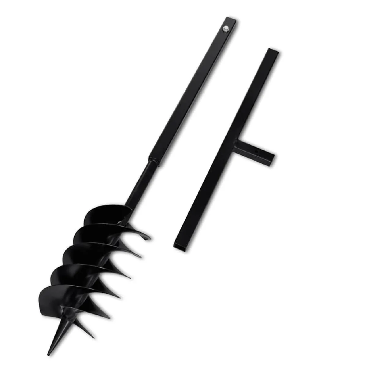 Vidaxl Noir Grondboor Met Handvat En Schroefkop 150 Mm (Zwart)141026 - Image 3
