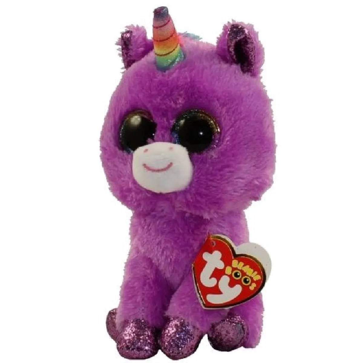 Ty Peluche Licorne Beanie Boo's Rosette
