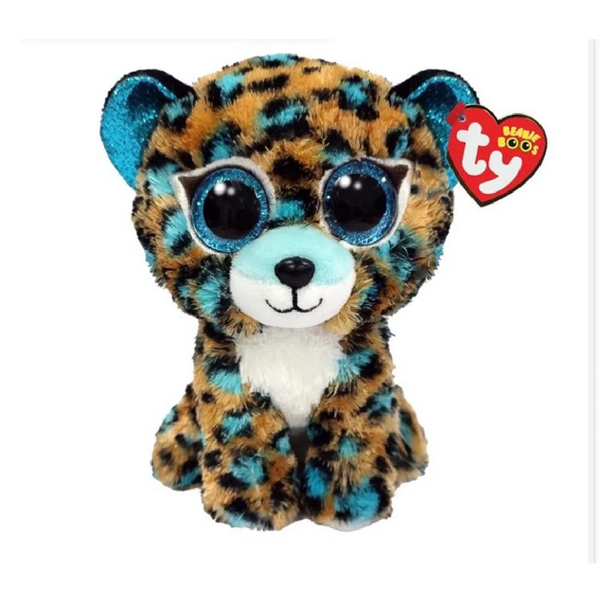 Ty Peluche Beanie Boo's Small Cobalt Le Léopard - Image 4