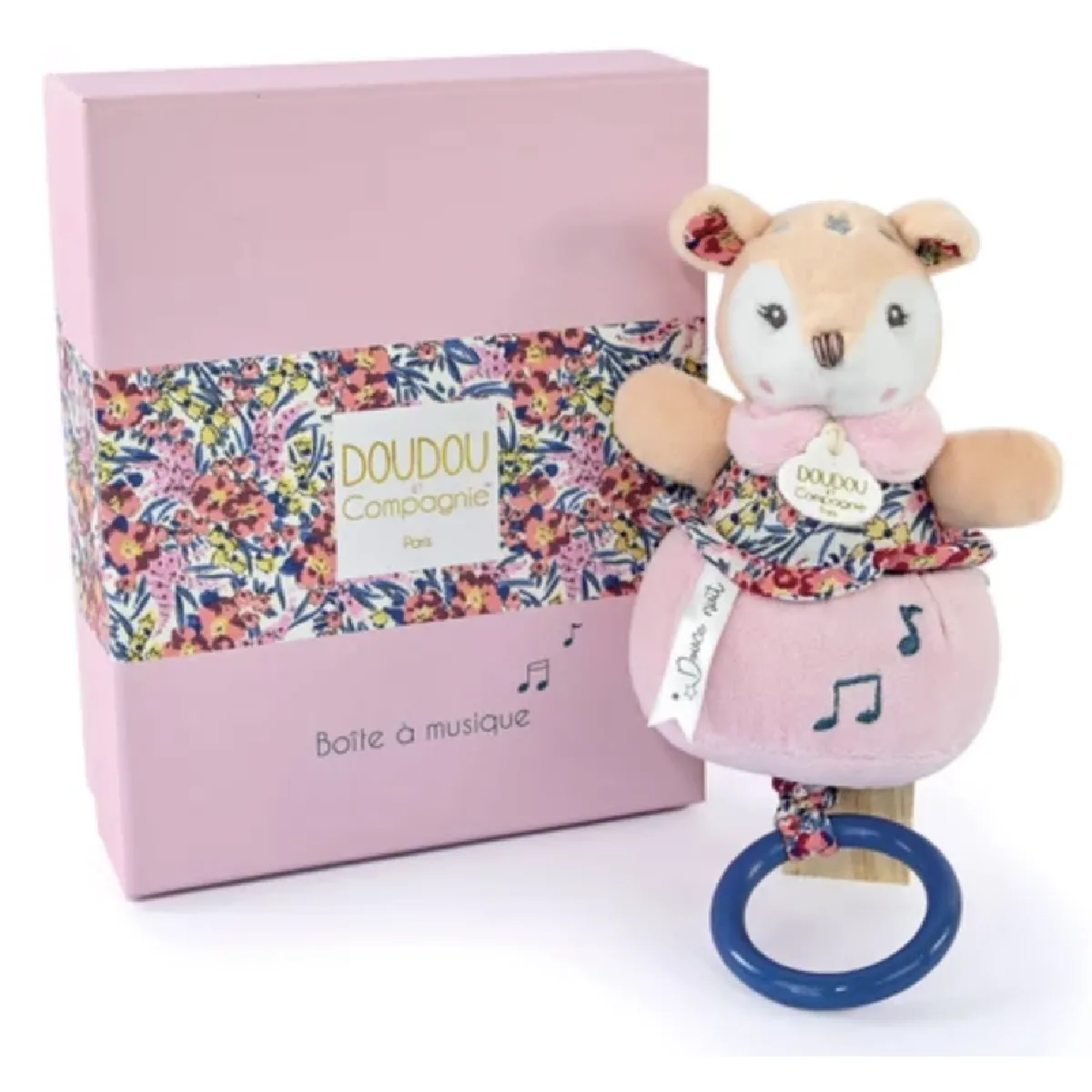 DOUDOU ET COMPAGNIE  bo&icirc;te &agrave; musique faon