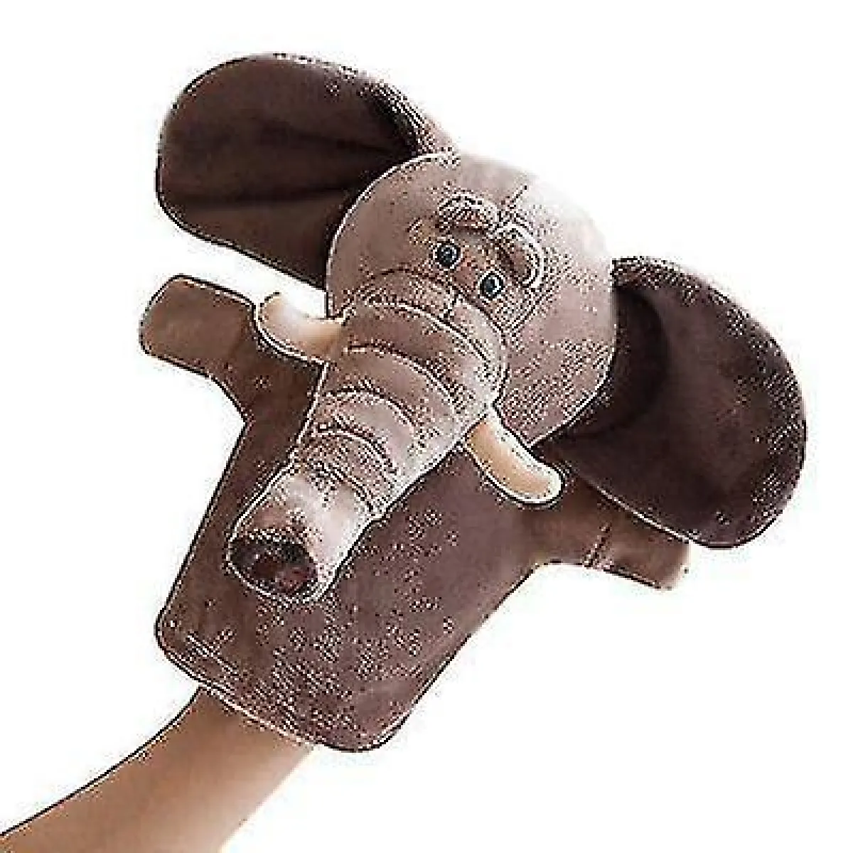 Générique Marron Marionnette À Gaine Peluche Éléphant
