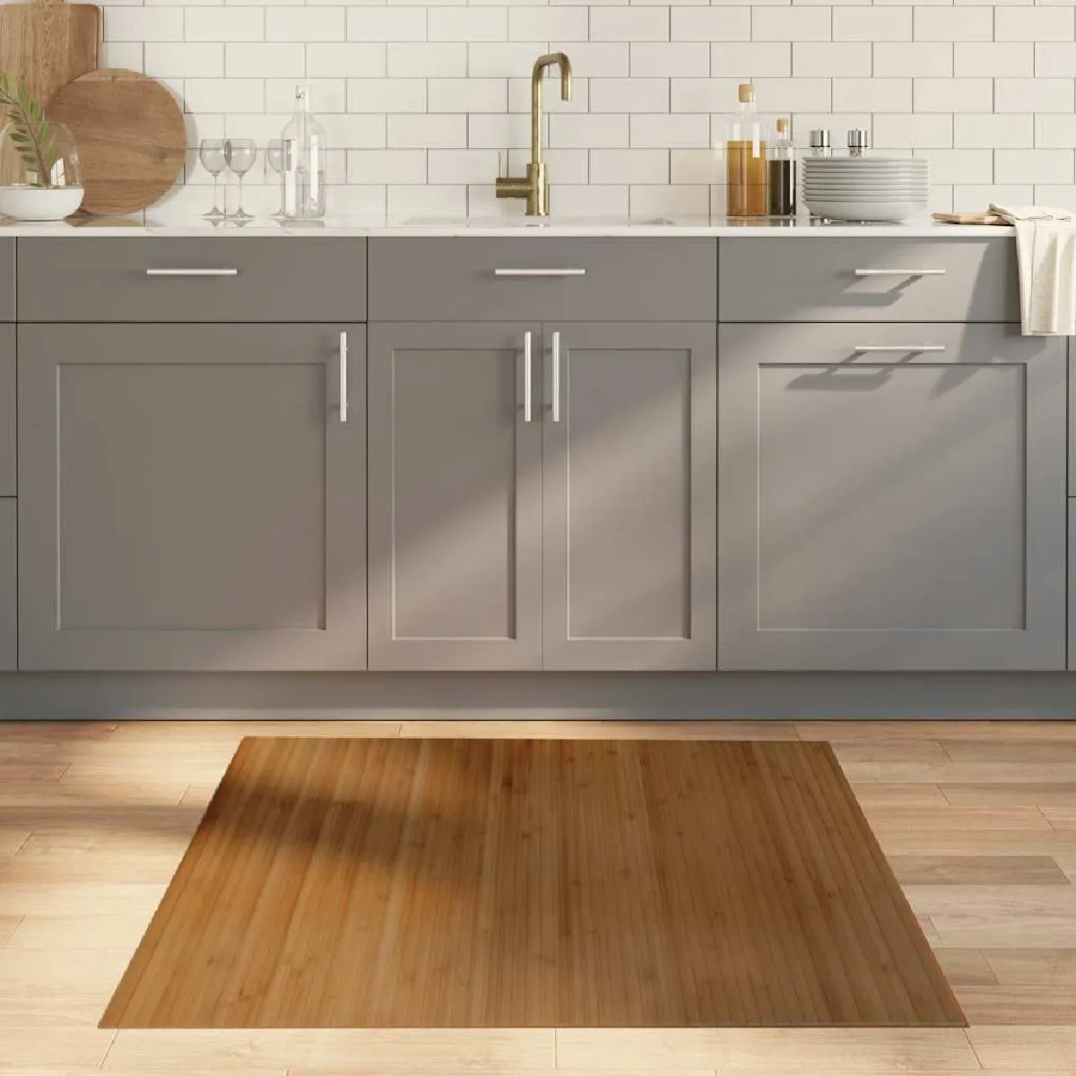 vidaXL Tapis - Marron