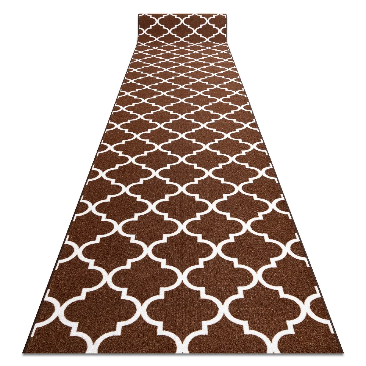 RUGSX Treillis Marocain Tapis Couloir - Marron 80 cm Largeur