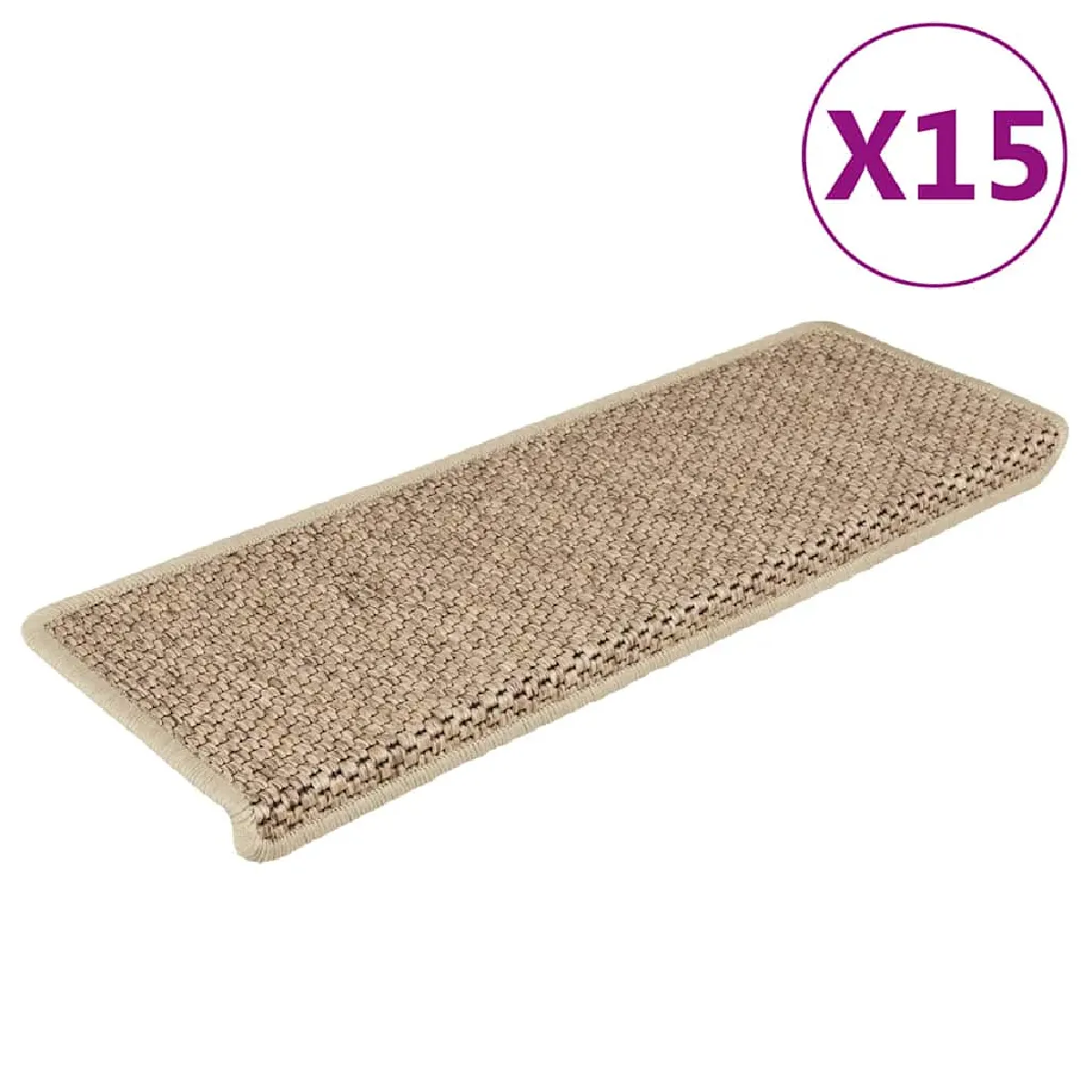 vidaXL Tapis d'escalier autocollants 15 pcs - vue 3