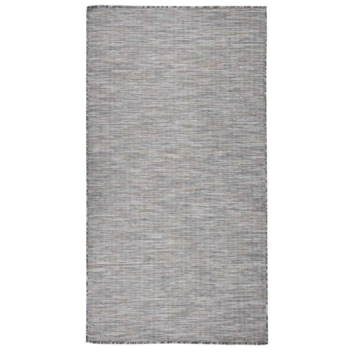 VIDAXL - Tapis d'extérieur plat - 80x150 cm - Marron et Bleu - Image 2