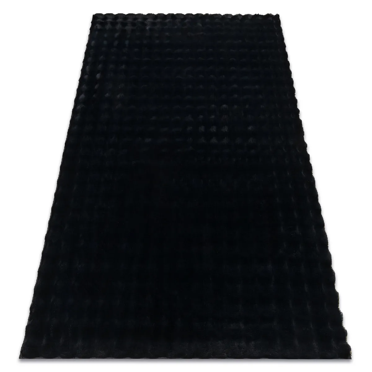 Tapis Salon Shaggy Poil Long Doux Moderne Tapis Imitation Fourrure Laine Rectangulaire Pour