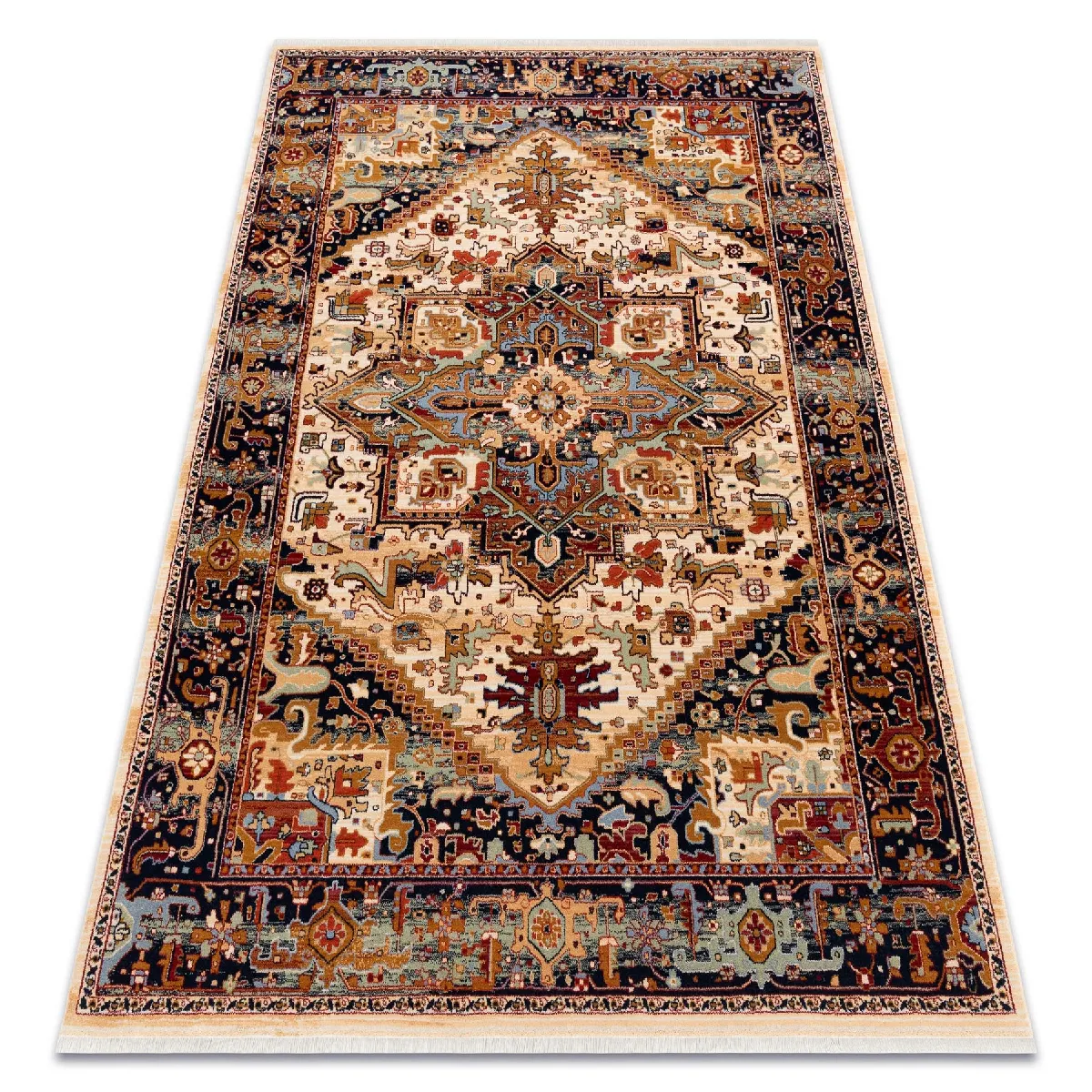 Tapis en laine KESHAN franges Ornement oriental 2886 53555 120x145 cm - vue 2