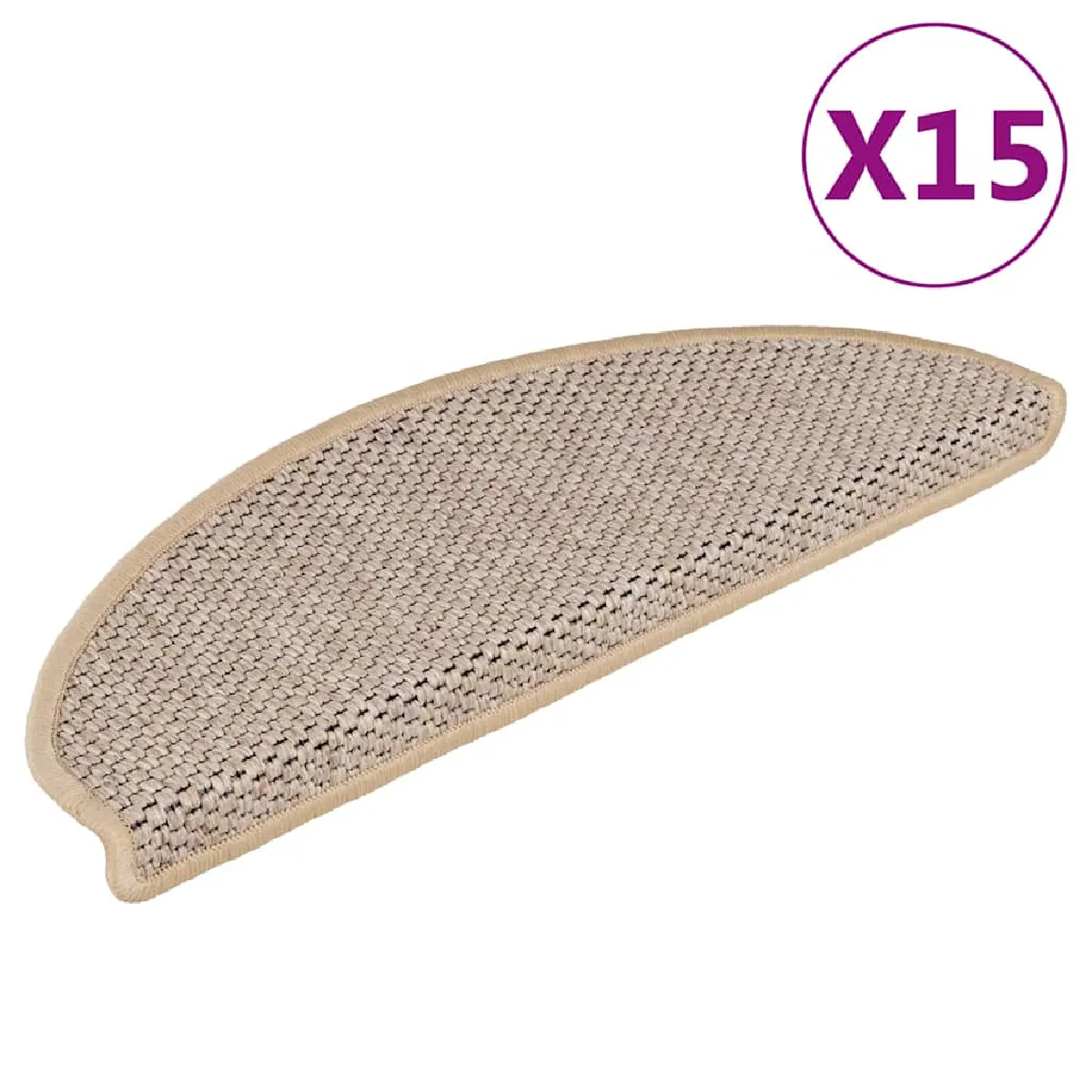 Vidaxl Tapis Escalier 56x17 cm