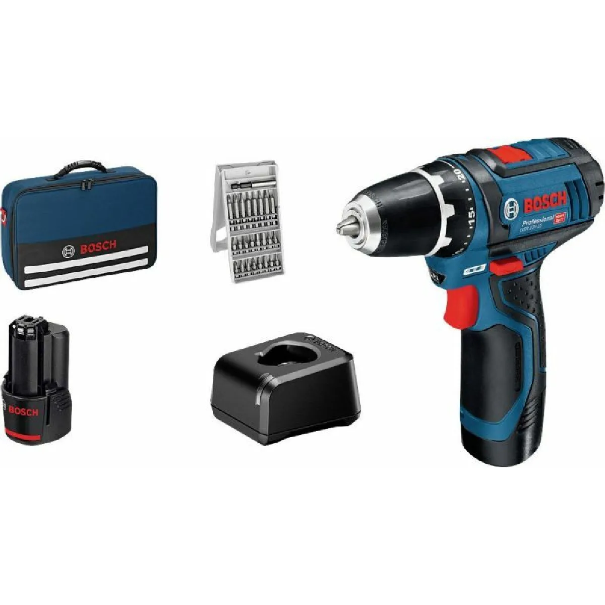 Non Communiqué Bosch Professional -Perceuse Sans Fil 12 V + 2 Batteries - Image 3